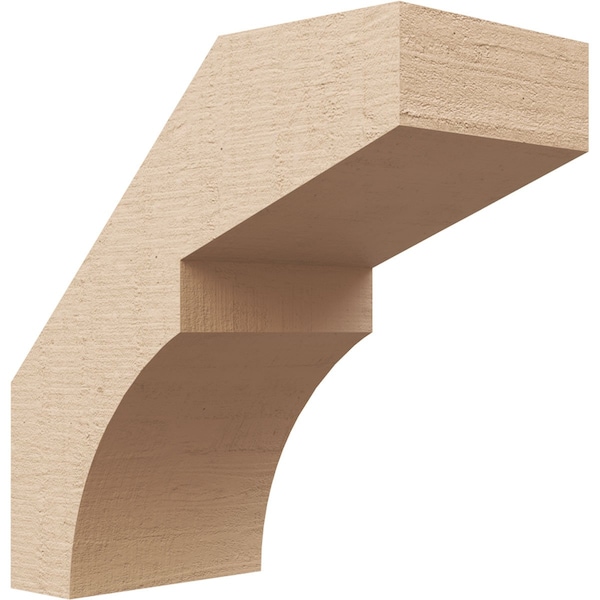 Ekena Millwork 5-inch W x 10-inch D x 10-inch H Monterey Rough Cedar Woodgrain TimberThane Knee Brace, Primed BRCUR05X10X10MONRCPR - main